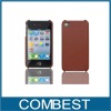 NEW luxury Genuine leather cover case for iPhone 4
