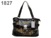 Name brand black pu leather made ladies shoulder bags