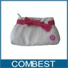 Natural Cotton Cosmetic Bag with butterfly knot