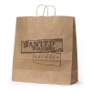 Natural kraft paper shopping bag