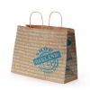 Natural kraft paper shopping bag