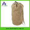 Nature jute sling drawstring beach bag