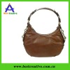 Nature soft pu tote bag with studded bowknot