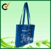 Navy non-woven shopping bag with shoulder length handle