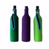 Neoprene Wine Bottle Cooler bags with Slide Fastener