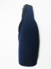 Neoprene bottle cooler with zipper