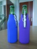 Neoprene customized koozies with a zipper