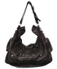 Neutral Sheepskin shoulder leather handbag 9356