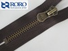 New! 5# close end brass zipper for luggage