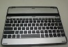 New Aluminum Wireless Bluetooth Keyboard for iPad 2,pure aluminum back