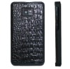 New Black Crocodile Genuine Leather Pouch Back Case For Samsung Galaxy S2 i9100