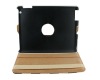 New Black/White PU Leather Case for iPad 2, 360 degree rotated