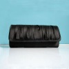 New Design Black Satin Clutch Bag