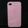 New Design Checker TPU case for iphone 4g 4s Pink