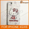 New Design Hello Kitty Face Case Cover For iPhone 4G 4S LF-0593