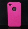 New Design eagle TPU case for iphone 4g 4s Hotpink