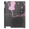 New Diamond Skin Hard Case for iPad 2 with Famous Hello Kitty Pattern