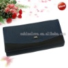 New Fashion Blue Lady Women Long Clutch Wallet Purse With Button