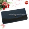 New Fashion Blue Lady Women Long Clutch Wallet Purse With Button