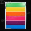 New Fashion Rainbow Back Hard Cover Case for Apple iPad 2 freeshipping IP-477