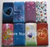 New Flower ,Heart Leather Case For iPhone 4 4G 4S