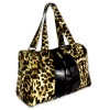 New Flower Leopard big capacity leather handbag