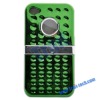 New Green Hard Case with Metal Stand for iPhone 4