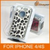 New Hot Luxury Diamond Leopard Case Cover For iPhone 4 4S LF-0416
