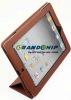 New Leather Case for iPad 2, Brown, High quality, Paypal accept