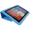 New Light blue Stand Folio Leather Case smart Cover For Samsung Galaxy Tab P6800 P6810 7.7"
