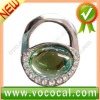 New Lock Shape W/Crystal Purse Hook Bag Handbag Hanger