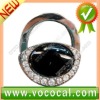 New Lock Shape W/Crystal Purse Hook Bag Handbag Hanger