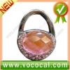 New Lock Shape W/Diamond Purse Hook Bag Handbag Hanger