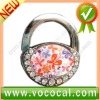 New Lock Shape W/Flower Purse Hook Bag Handbag Hanger