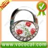 New Lock Shape W/Flower Purse Hook Bag Handbag Hanger