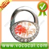 New Lock Shape W/Flower Purse Hook Bag Handbag Hanger