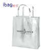 New Non-woven Metallic Silver gift Totes