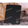 New Rhombus Leather Protective Case for iPad 2(black)