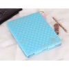 New Rhombus Leather Protective Case for iPad 2(blue)