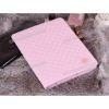 New Rhombus Leather Protective Case for iPad 2(pink)