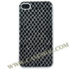 New Snakeskin Pattern Hard Case Cover for iPhone 4(Black)