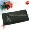 New Style Black Lady Women Long Clutch Wallet Purse With Button