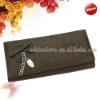 New Style Coffee Lady Women Long Clutch Wallet Purse With Button