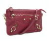 New Style Fashion Ladies Zipper Studs Buckle Detail Leather Bag