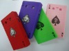 New Style Poker Silicon Mobile Cell Phone Case Cover For Blackberry 8520/9700