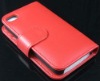 New Wallet Leather Case with Card Holder leather case For iPhone 4S 4