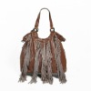 New Womens 100% Real Genuine Leather Lady Tote Shoulder Bag Fringe Hobo Handbag [DG023]