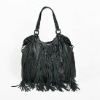 New Womens 100% Real Genuine Leather Lady Tote Shoulder Bag Fringe Hobo Handbag [DG023]