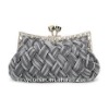 New Woven Satin Party Bag Evening Clutch Bag 063