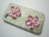 New apple mobile phone crystal flower cover 4